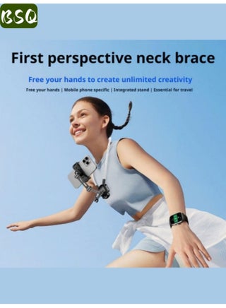 Enhanced Magnetic Neck Phone Holder Full Set Accessories Compatible with GoPro for Outdoor Cycling Hiking Live Streaming First-Person View Shooting - view 5